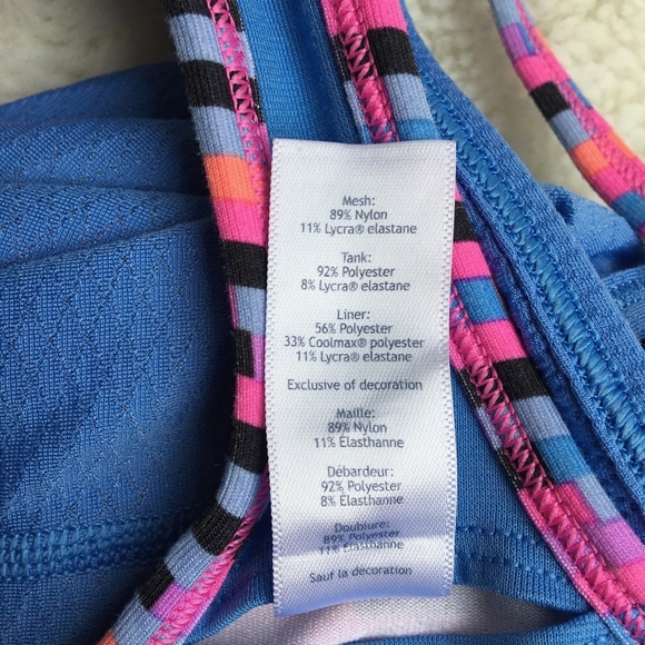 Ivivva by Lululemon Blue Pink Tank Top Size 14 - Picture 7 of 7
